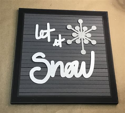 Let It Snow Letters For Letterboard Svg Etsy