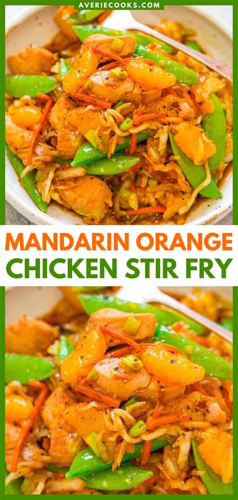 Mandarin Chicken Stir-Fry (Easy & Healthy!) - Averie Cooks