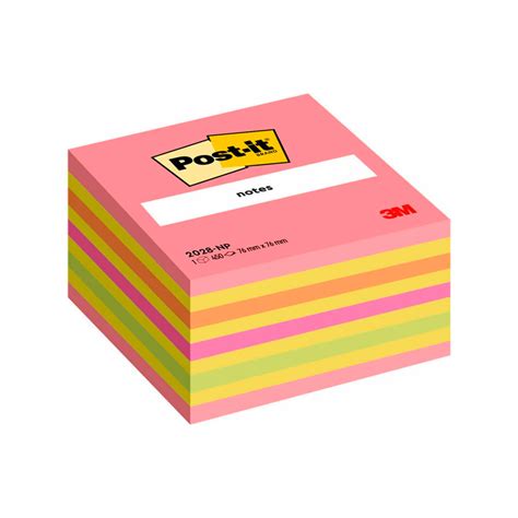 Cubo Notas Adhesivas 76x76 Mm De Colores Post It Notas Adhesivas Y