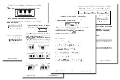 Music Theory Worksheets 50 Free Printables Worksheets Library