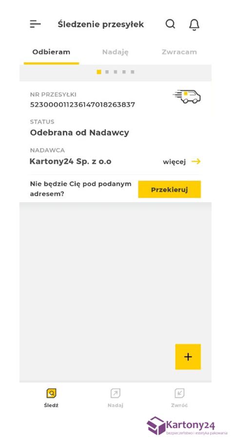 Jak przekierować paczkę InPost w aplikacji instrukcja krok po kroku