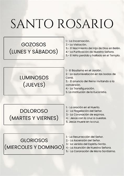 Santo Rosario | Rosarios, El santo rosario catolico, Santo rosario