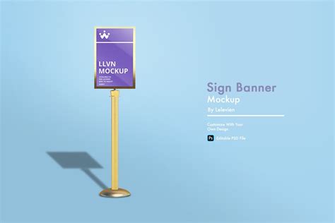 Sign Banner Mockup | Advertising Mockups ~ Creative Market