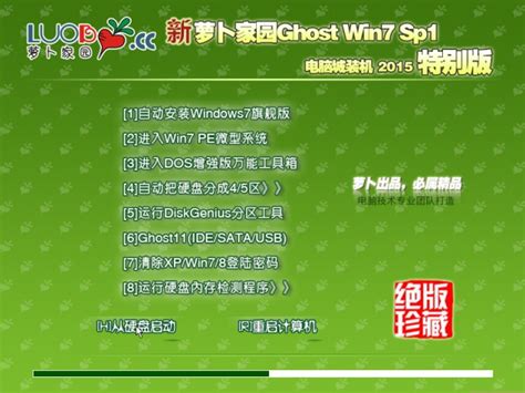 新萝卜家园ghost Win10 X86纯净版v201508win1032位系统下载 Win10家庭版