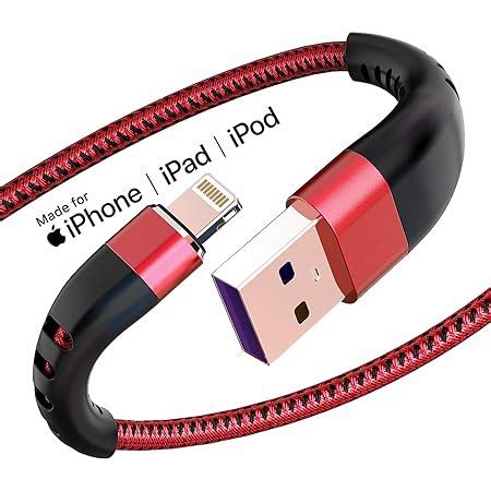 Amazon Iphone Charger Cable Pack Ft Mfi Certified Extra Long