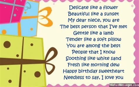 Birthday Poems For Niece