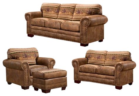 Rustic Living Room Furniture Sets