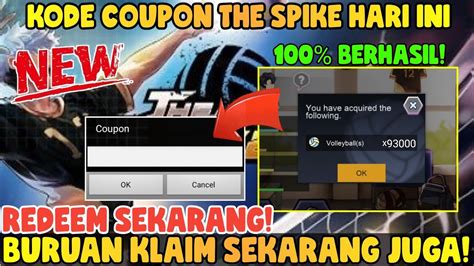 NEW CODES COUPON THE SPIKE VOLLEYBALL STORY KODE KUPON THE SPIKE HARI