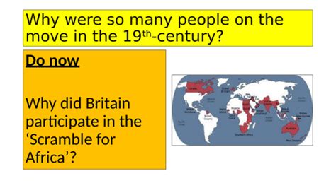 Aqa Gcse Migration 19th Century Migration Teaching Resources