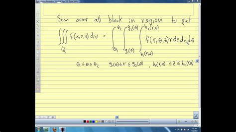 Calc Iii 147 Triple Integrals With Cylindrical Coordinates Youtube