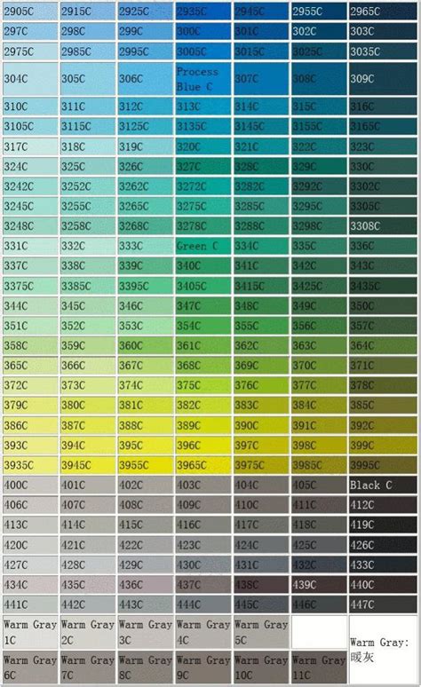 Pantone潘通色号 国际色卡c面效果电子版 潘通号 潘通色卡word文档在线阅读与下载免费文档