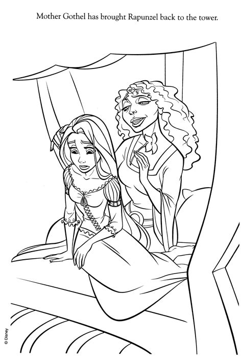 Tangled Mother Gothel Coloring Pages