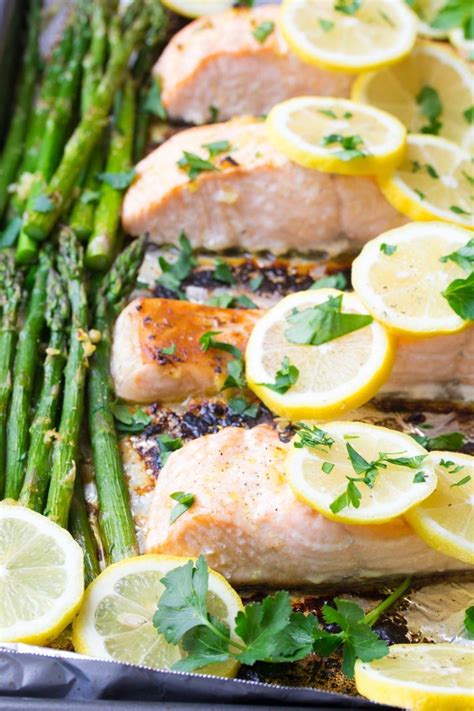 Sheet Pan Lemon Garlic Salmon Kristine S Kitchen