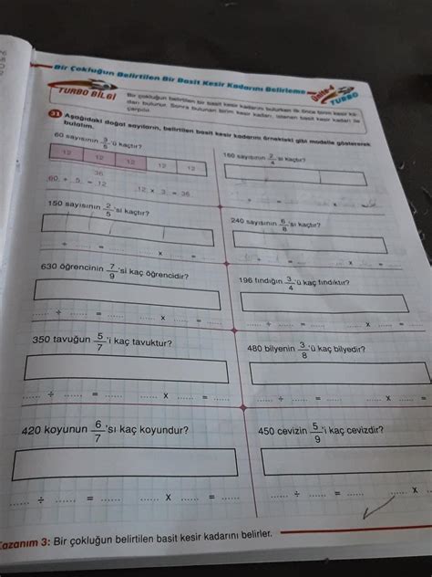 Turbo Matematik Kitap S N F Sayfa Eodev