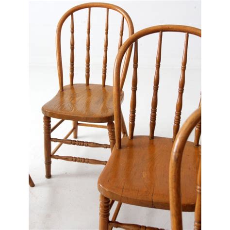 Antique Bow Back Windsor Dining Chairs Set Of 5 Chairish