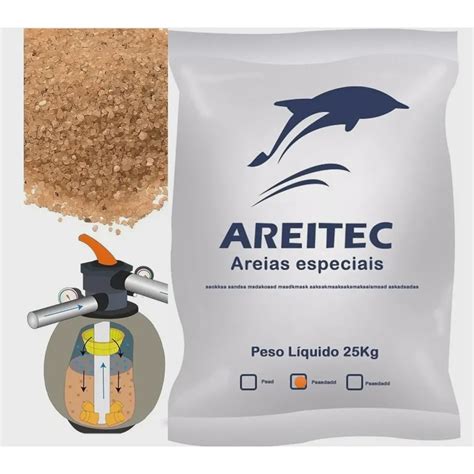 Areia Especial Para Filtro Piscina Saco 25 Kg No Shoptime