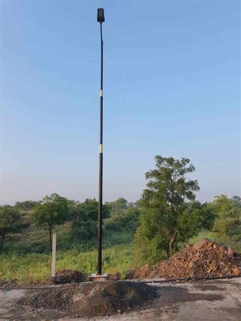 Mild Steel Single Arm MS Street Light Pole 10m At Rs 2500 Piece In