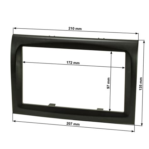 Doppel DIN Radioblende Kompatibel Mit Fiat Ducato III 250 251 Citro