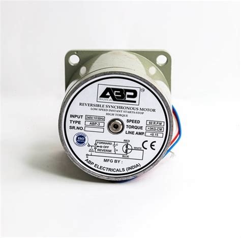 Abp Synchronous Motor Frequency Mhz 50 Hertz Hz At Best Price In