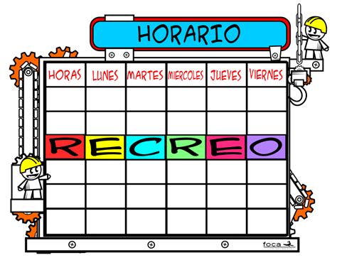 Nuevos Modelos De Horarios Editables Y Divertidos Tambien Para Colorear Ideal Para Infantil Y