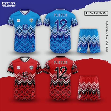 Jual Jersey Voli Badminton Futsal Full Print Terbaru Bisa