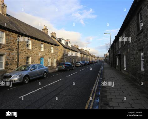 Aberfeldy Street Scene Scotland February 2017 Stock Photo Alamy