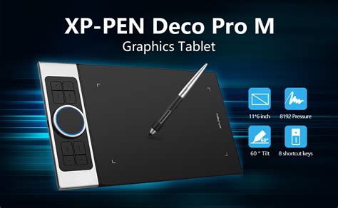 XP PEN Deco Pro Medium Drawing Tablet 11x6 Inch Ultrathin Graphics