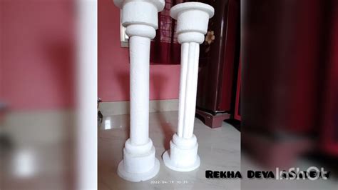 How To Make Thermocol Pillar Thermocol Piller Design Rekha Deya