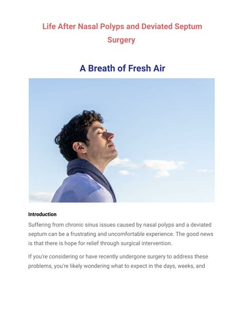 Ppt Nasal Polyps And Septum Surgery Powerpoint Presentation Free