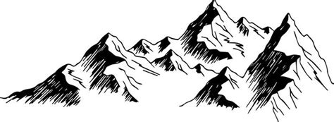 Mountain Range Outline Vector Art, Icons, and Graphics for Free Download