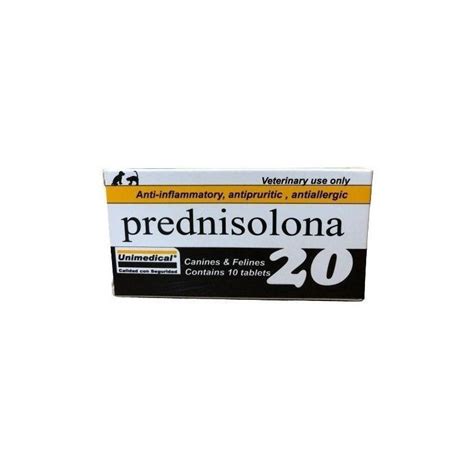 Prednisolona E Antialérgico - Prednisolona 20 Antialérgico Unimedical x 10 Comprimidos – Veterinaria ...