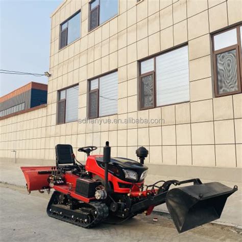 Multi Function 25hp Agricultural Crawler Mini Tractor With Rotary