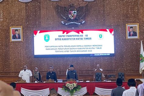 Gelar Paripurna Ke Dprd Kutim Bahas Nota Penjelasan Kepala Daerah