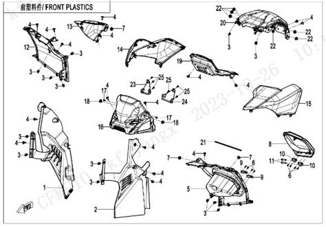 Cfmoto F A V Front Plastics Dashboard Sherco