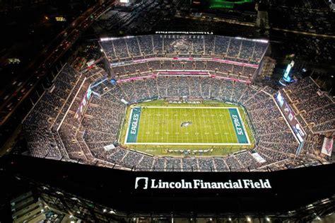 Aerial View of Lincoln Financial Field Monday Night Football Stock ...