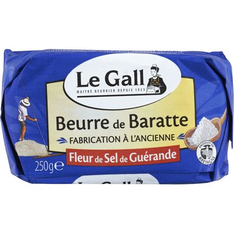 LE GALL Beurre de Baratte à la fleur de sel de Guérande 250g pas cher