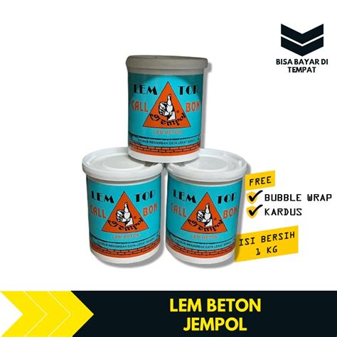 Jual Lem Perekat Beton Tembok Anti Bocor Retak Calbond Biru Kg Cap