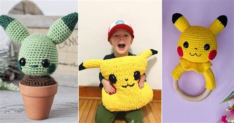 12 DIY Crochet Pikachu Pattern Ideas - Crocht