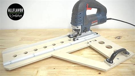 Adjustable Jigsaw Guide For Straight Cuts And Crosscuts Allflavor