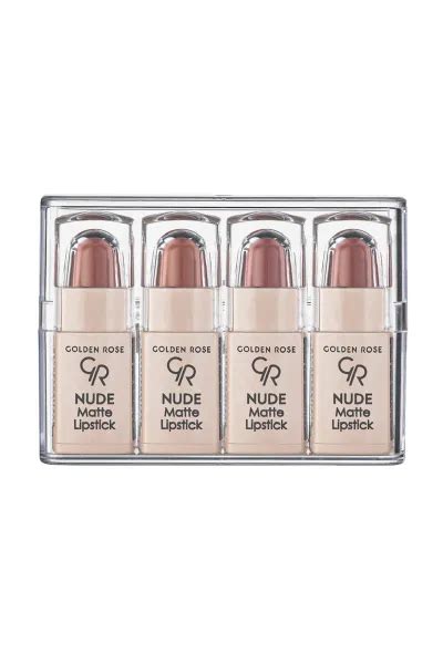 Golden Rose Nude Matte Lipstick 4 Pcs Set Mix Nude Collection 284896