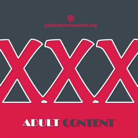 Adult Content Warning Sign Public Domain Vectors