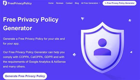 9 Best Free Privacy Policy Generators With Templates Ccpa Gdpr And More