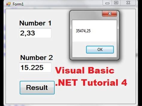 Visual Basic NET Tutorial 4 How To Create A Simple Calculator In