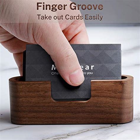 Maxgear Business Card Holder Wood Business Card Holder For Desk