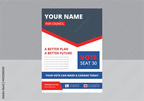 Election flyer template design. Political flyer design. vote now ...