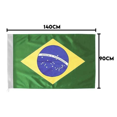 Bandeira Do Brasil M Dia Bember Cm X Cm Apollo Festas