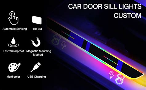 Amazon Car Door Sills Led Magnetic With Custom Logo Or Text Led