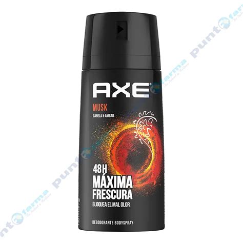 Desodorante Body Spray En Aerosol Musk Canela Y Ambar Axe 150 ML