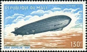 Stamp Graf Zeppelin Lz Mali Airships Mi Ml Sn Ml C