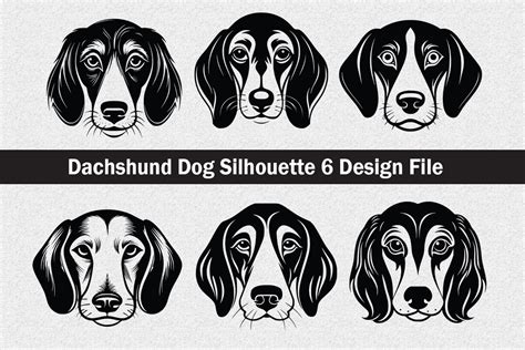 Dachshund Dog Silhouette Svg Dachshund Dog Svgdog Silhouette Etsy